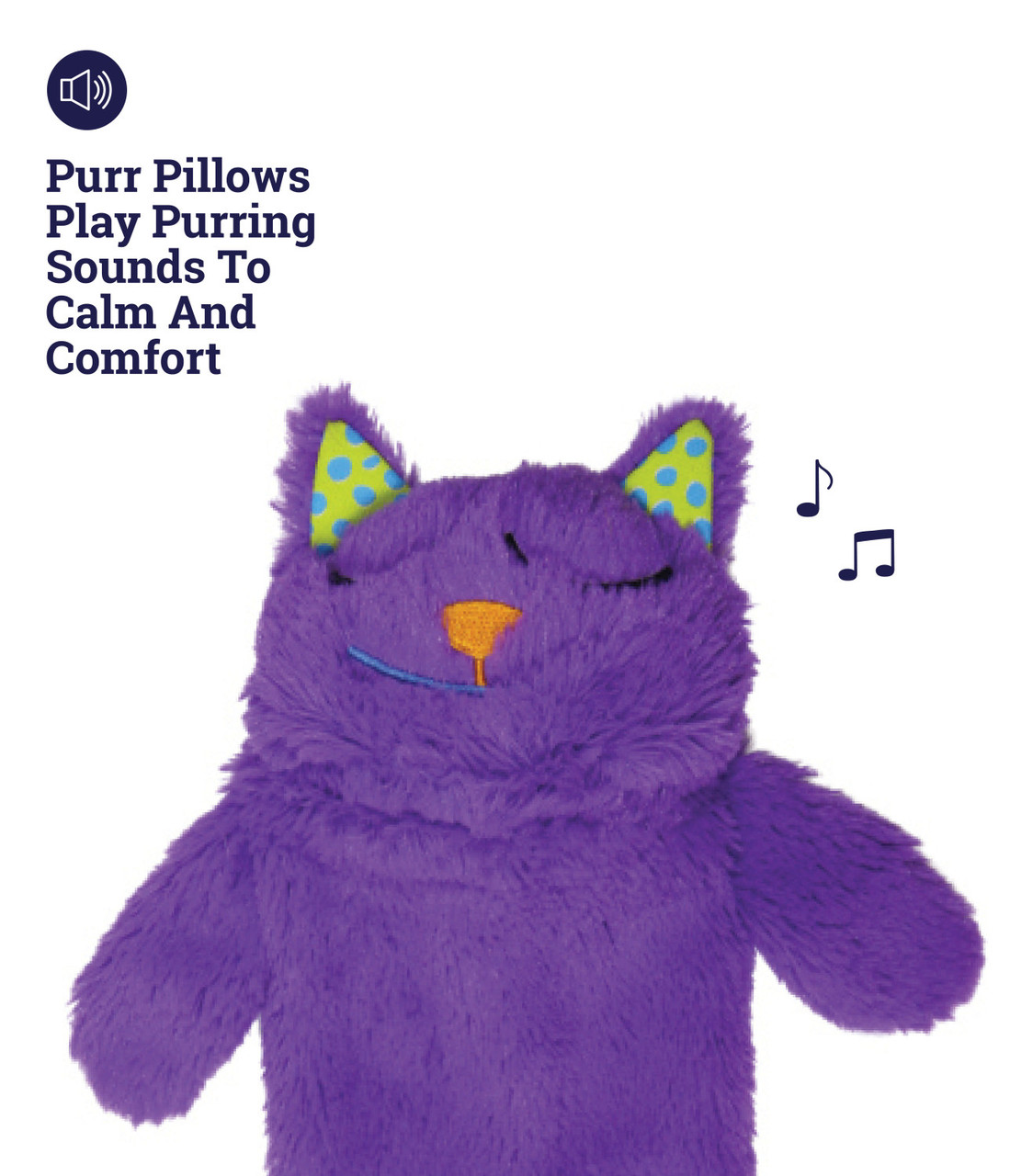 Purr Pillow Kitty Plush Cat Toy, Multi - Image 3