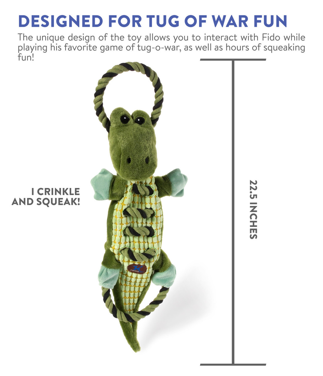 Ropes-A-Go-Go Interactive Plush Dog Tug Toy - Image 18