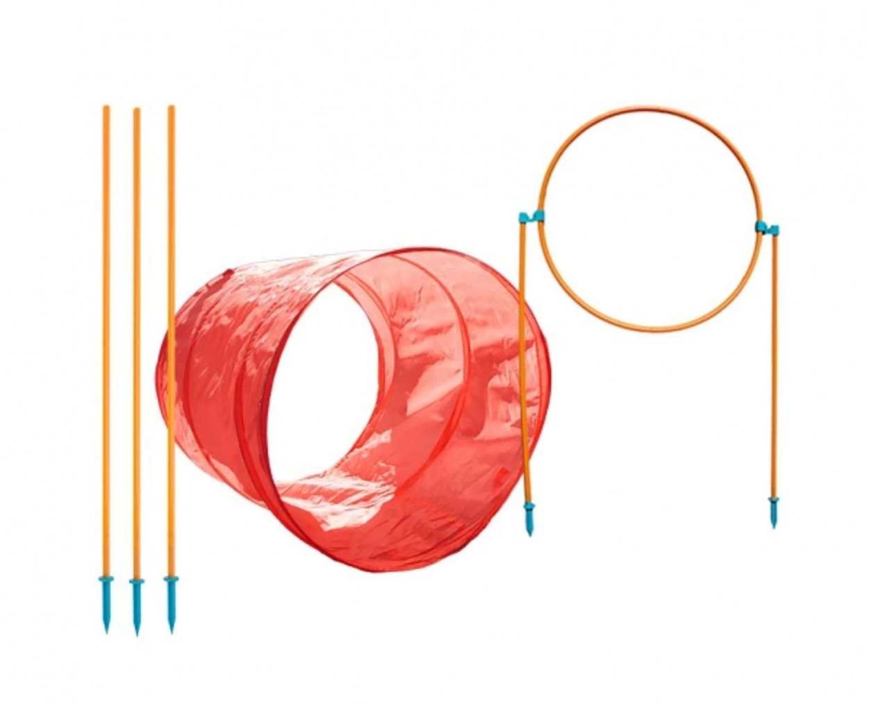 Zip & Zoom Outdoor Dog Agility Training Kit for Dogs, Multi