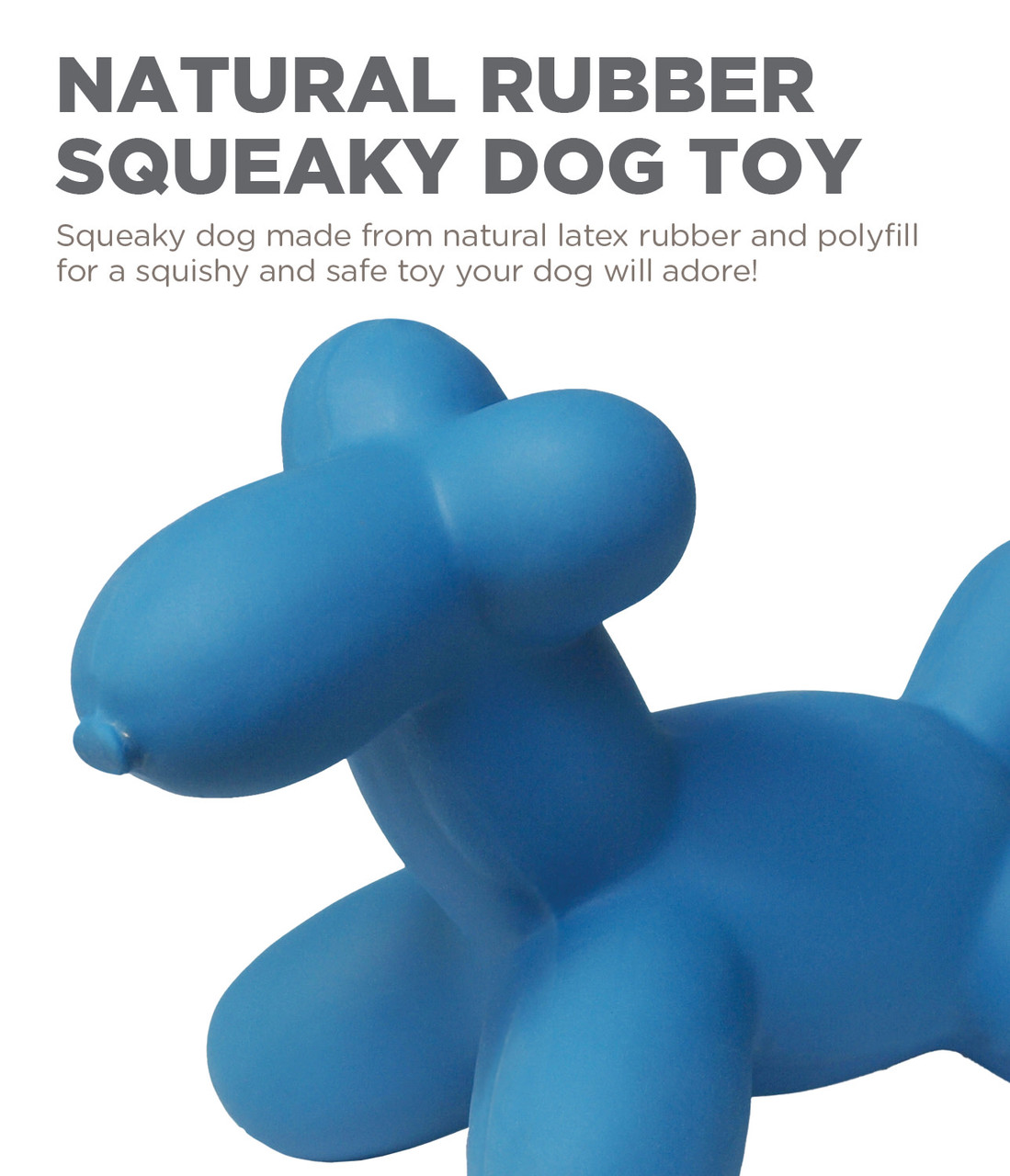 Latex Rubber Balloon Squeaky Dog Toy - Image 2
