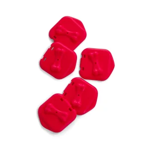 Outward Hound Nina Ottosson Extra Doors for Dog Brick Dog Puzzle - 5 Pack, Red