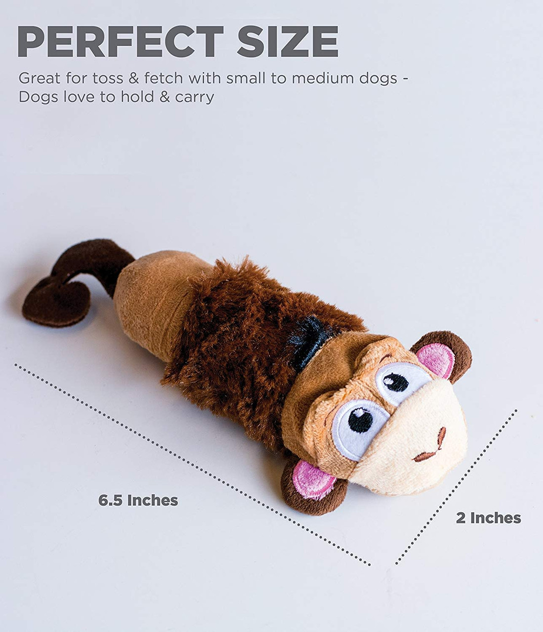 Stuffing-Free Big Squeak Plush Dog Toy - Image 12