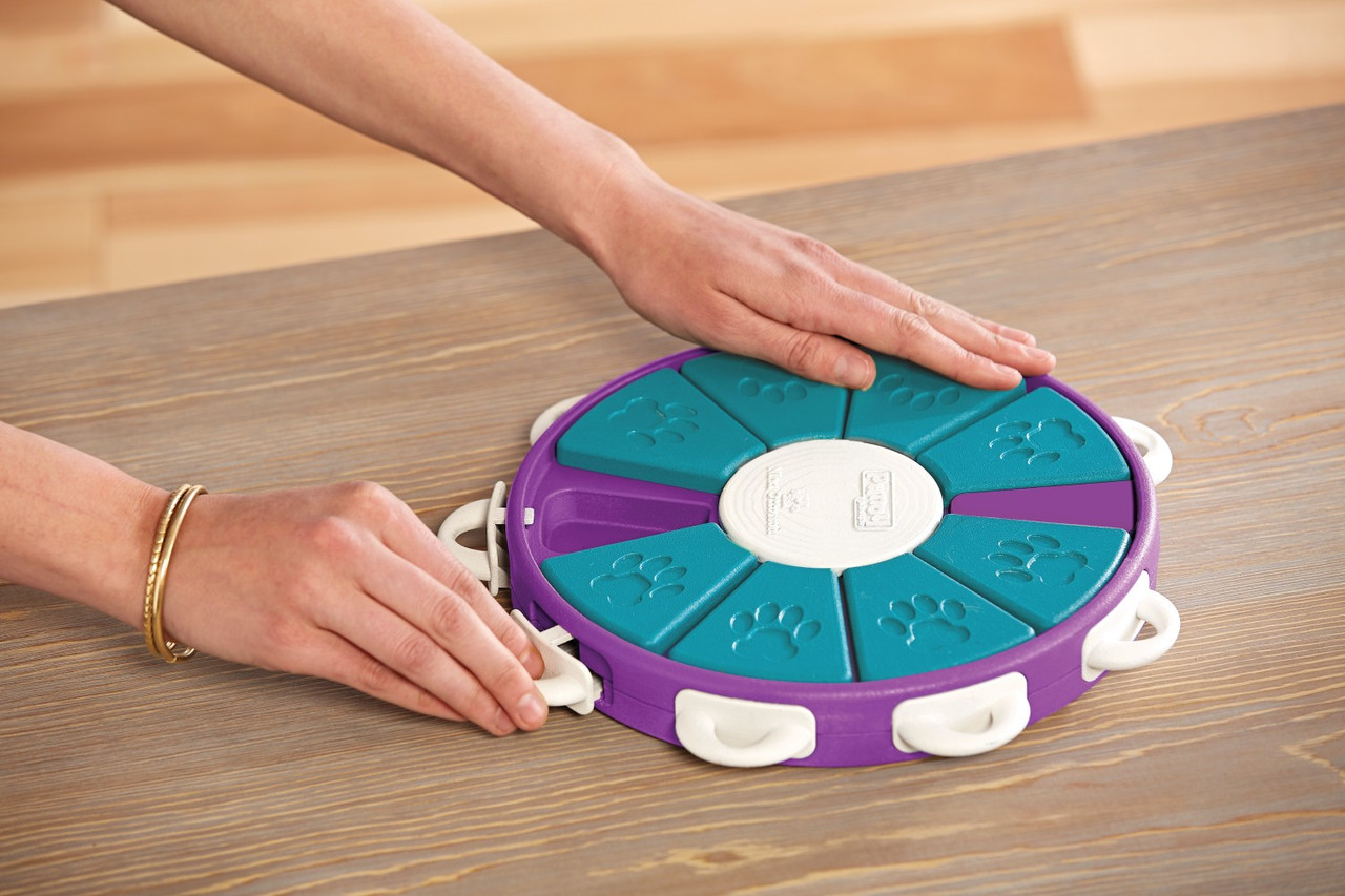 Dog Twister Interactive Treat Puzzle Dog Toy, Purple - Image 6
