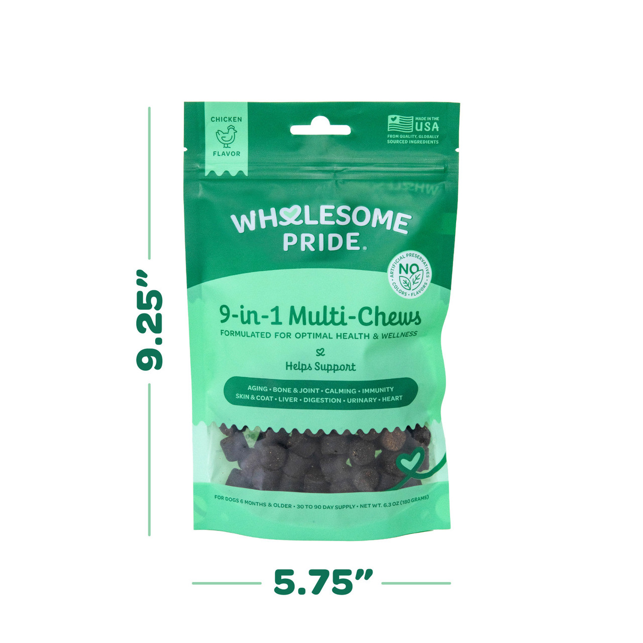 Wholesome Pride 9-in-1 Multi-Chews Supplement for Dogs 6.3oz - Image 4