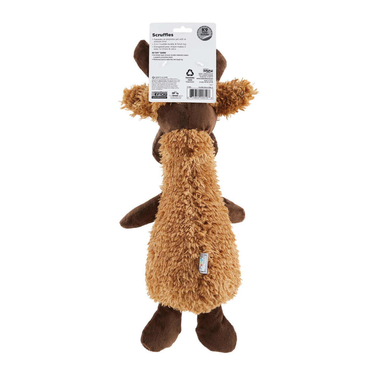 Scruffles Plush Dog Toy, Moose - Image 15
