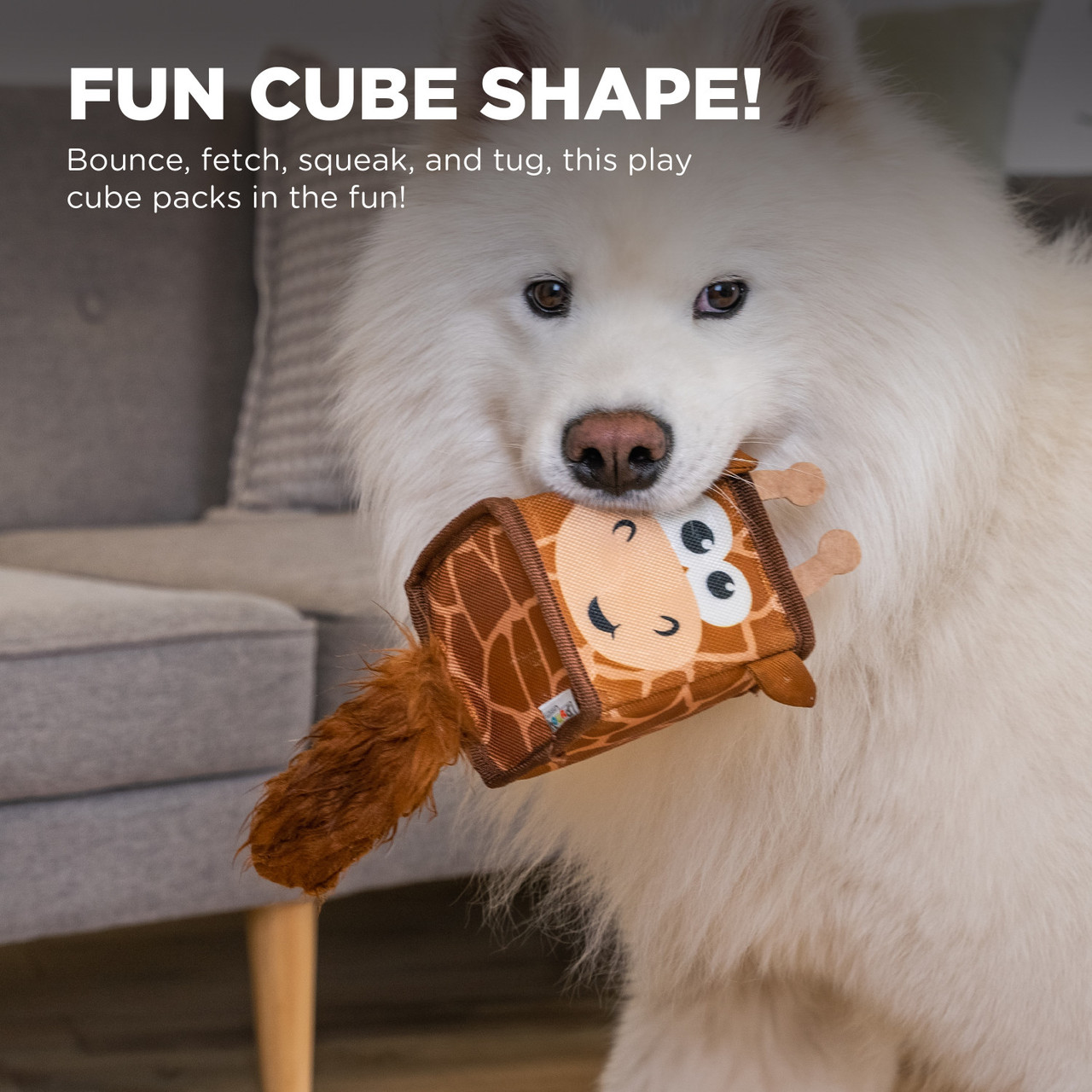 Fire Biterz Cubez Ballistic Firehose Dog Toy - Image 2