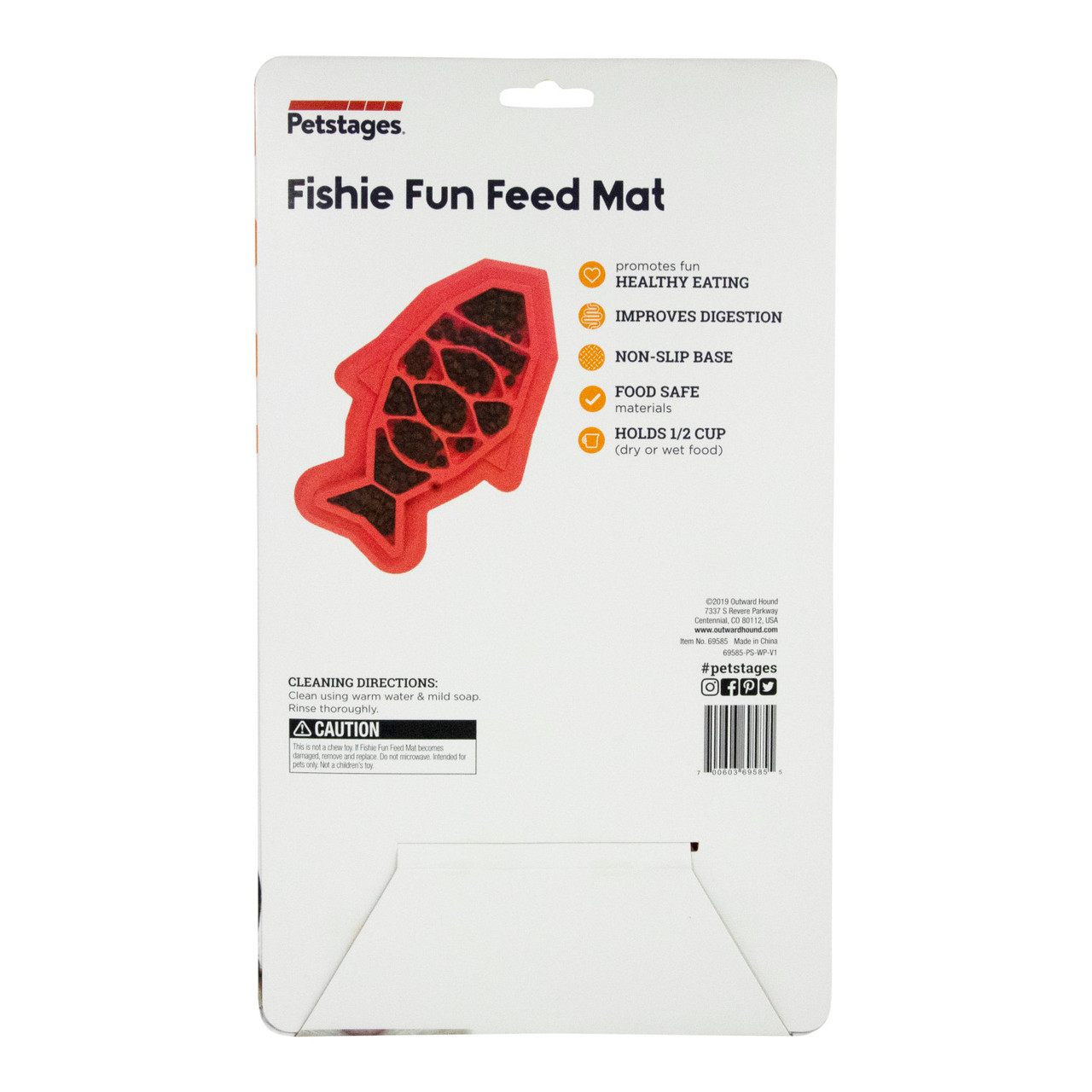 Fishie Fun Feed Mat Cat Slow Feeder, Pink - Image 7
