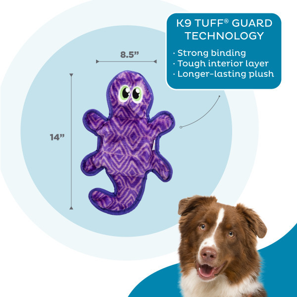 Durablez Gecko Plush Dog Toy, Medium - Image 3