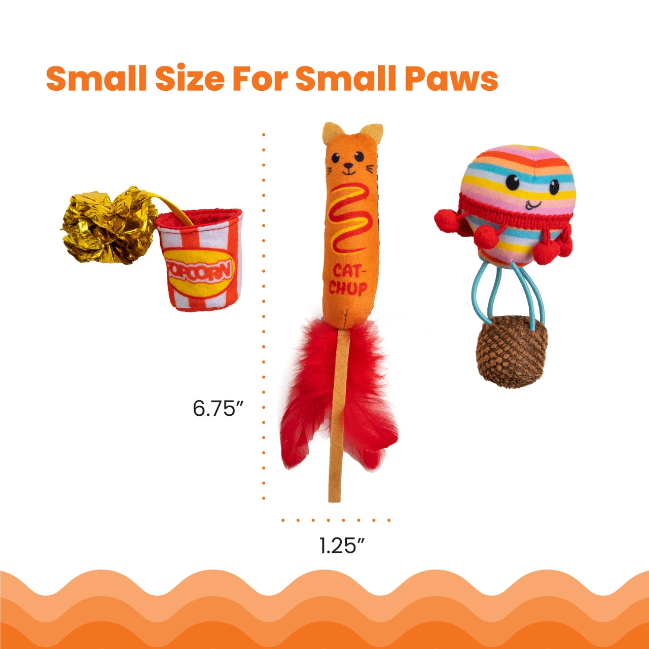 Pawrty Catnip Cat Toys - 3 Pack, Multi - Image 5