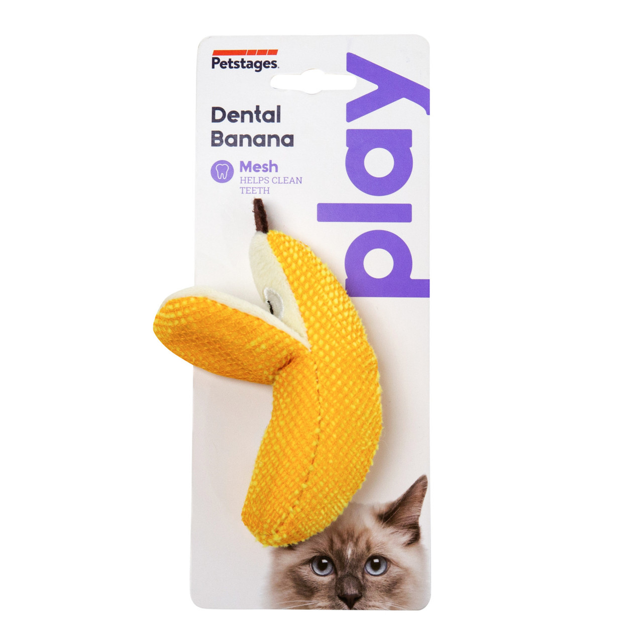 Dental Banana Cat Chew Toy, Yellow - Image 6
