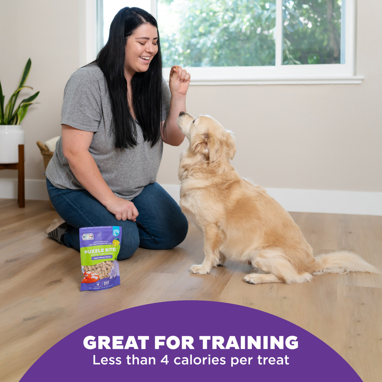 Puzzle Bitez Training Treats for Dogs Apple Bacon Flavor - Image 4