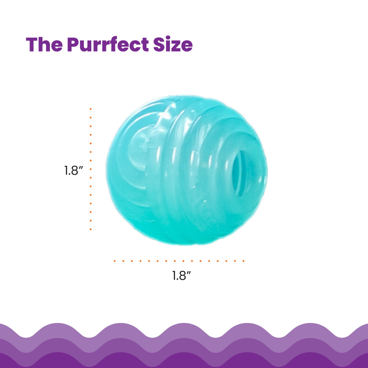 Ball Treat Stuffer Interactive Cat Toy, Green - Image 4