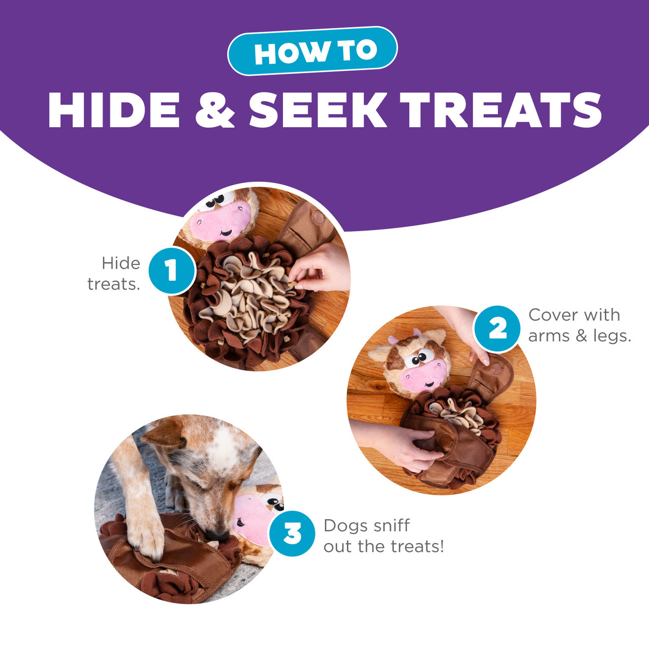 Snuffle Palz Interactive Plush Dog Puzzle and Snuffle Mat for Dogs - Image 4