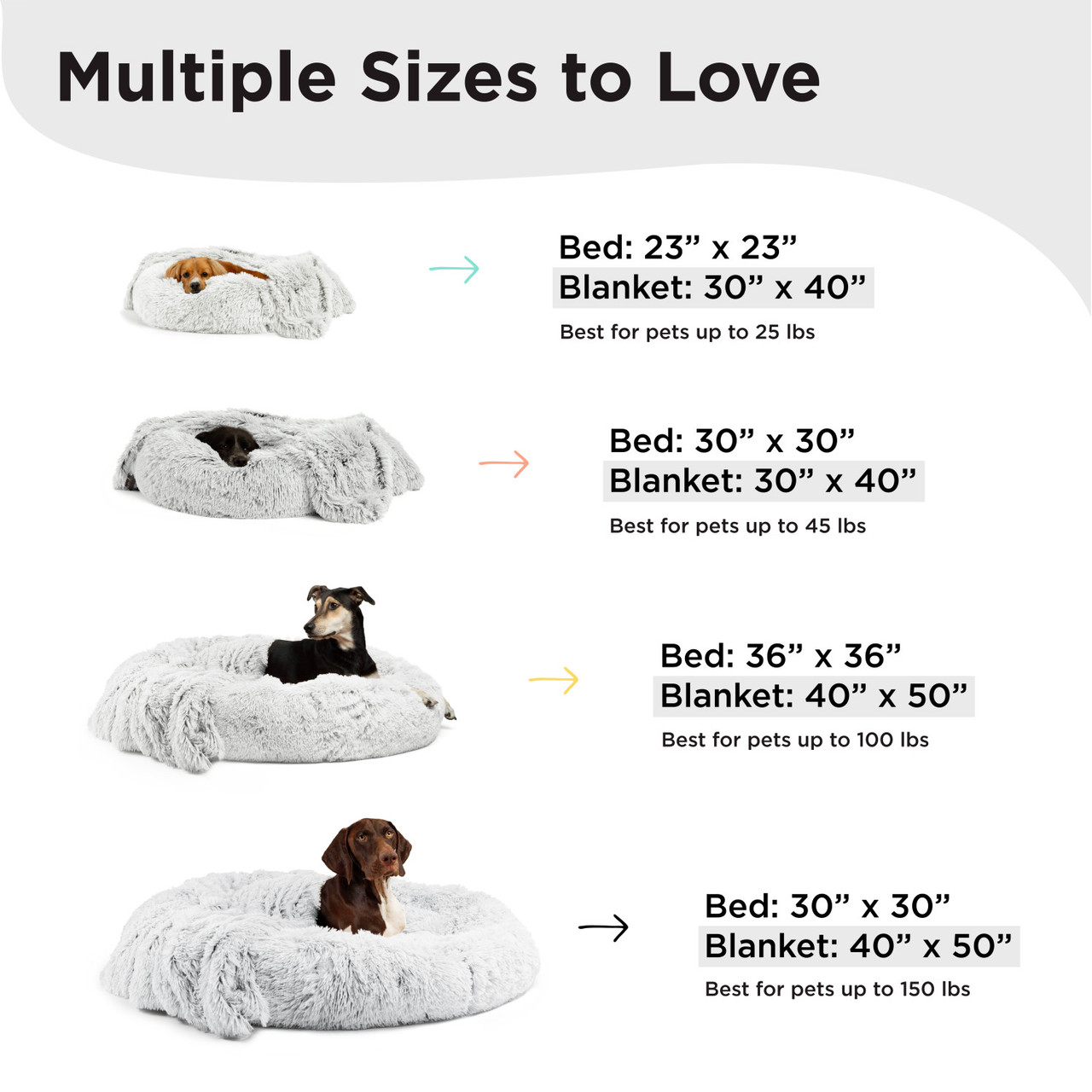 2 Piece Bundle: Donut Shag Bed, Throw Blanket Cat & Dog Bundle Set, 30x30 - Image 10