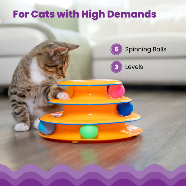 Tower of Tracks Cat Toy, Multi - Image 3