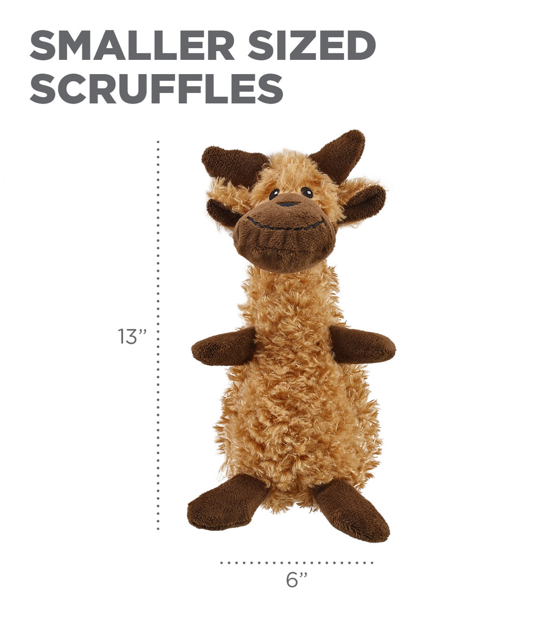Scruffles Plush Dog Toy, Moose - Image 13