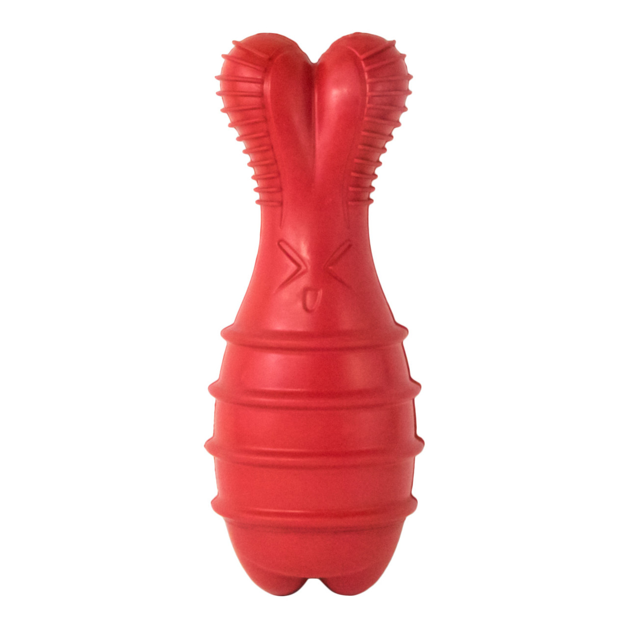 Grunt Fetch Stick Bunny Dog Toy, Red