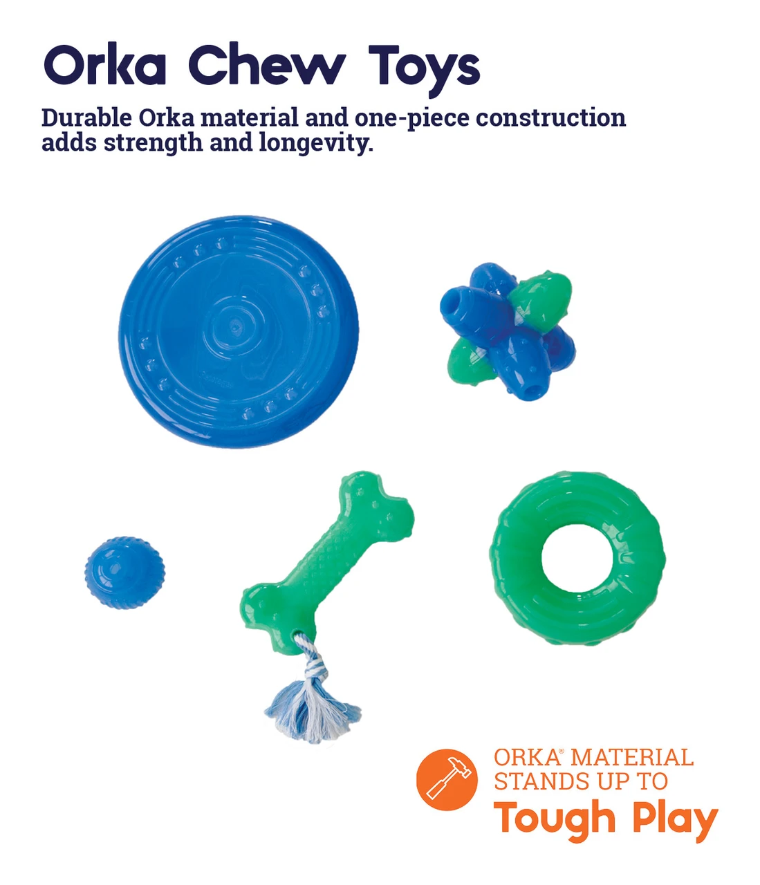 Orka Alternative Dog Chew Toy, Bone - Image 13