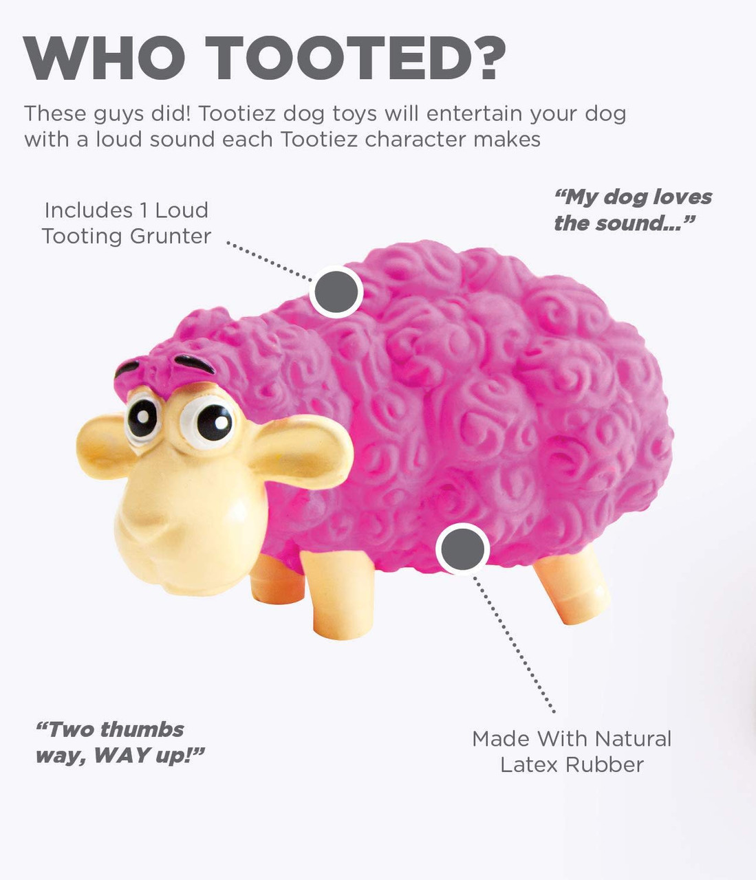 Tootiez Latex Rubber Dog Toy - Image 21