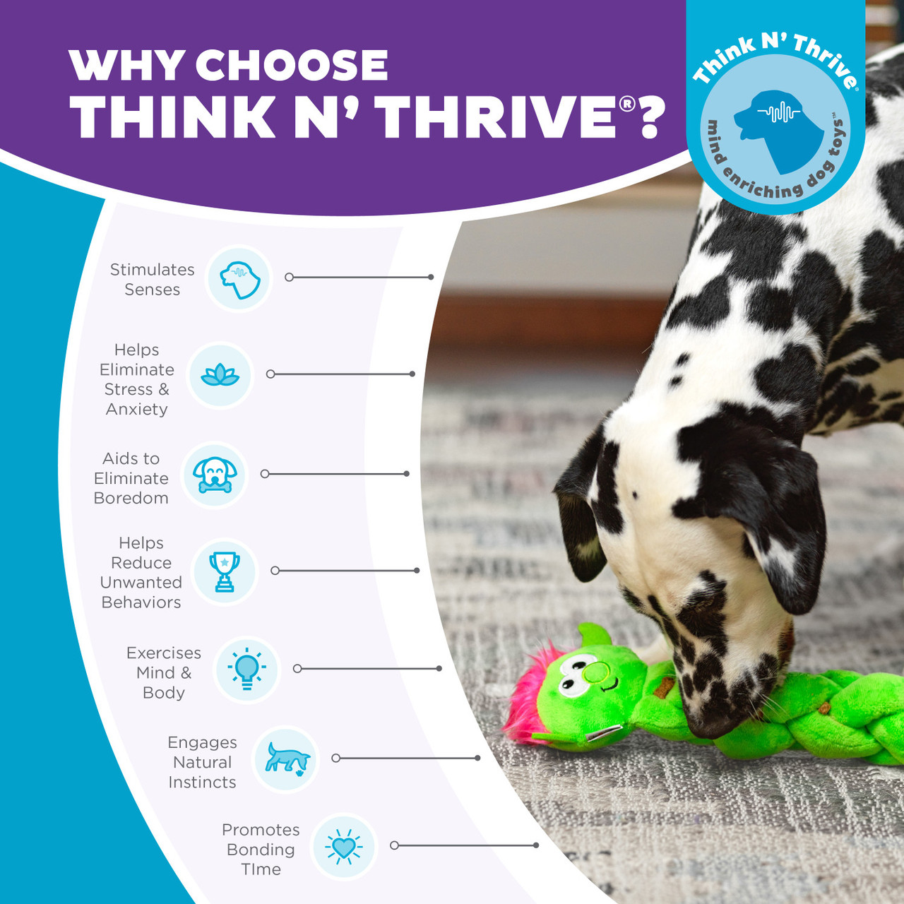 Twistiez Interactive Plush Dog Puzzle, Green, Small - Image 6