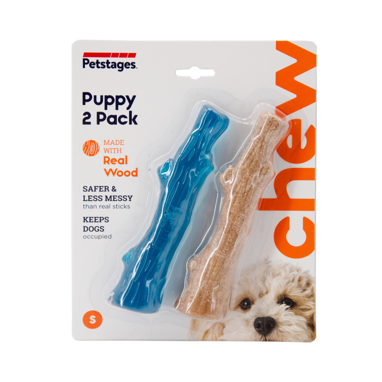 Dogwood Wood Alternative Dog Chew Toy, Puppy 2-pack, Multi, Small - Image 8