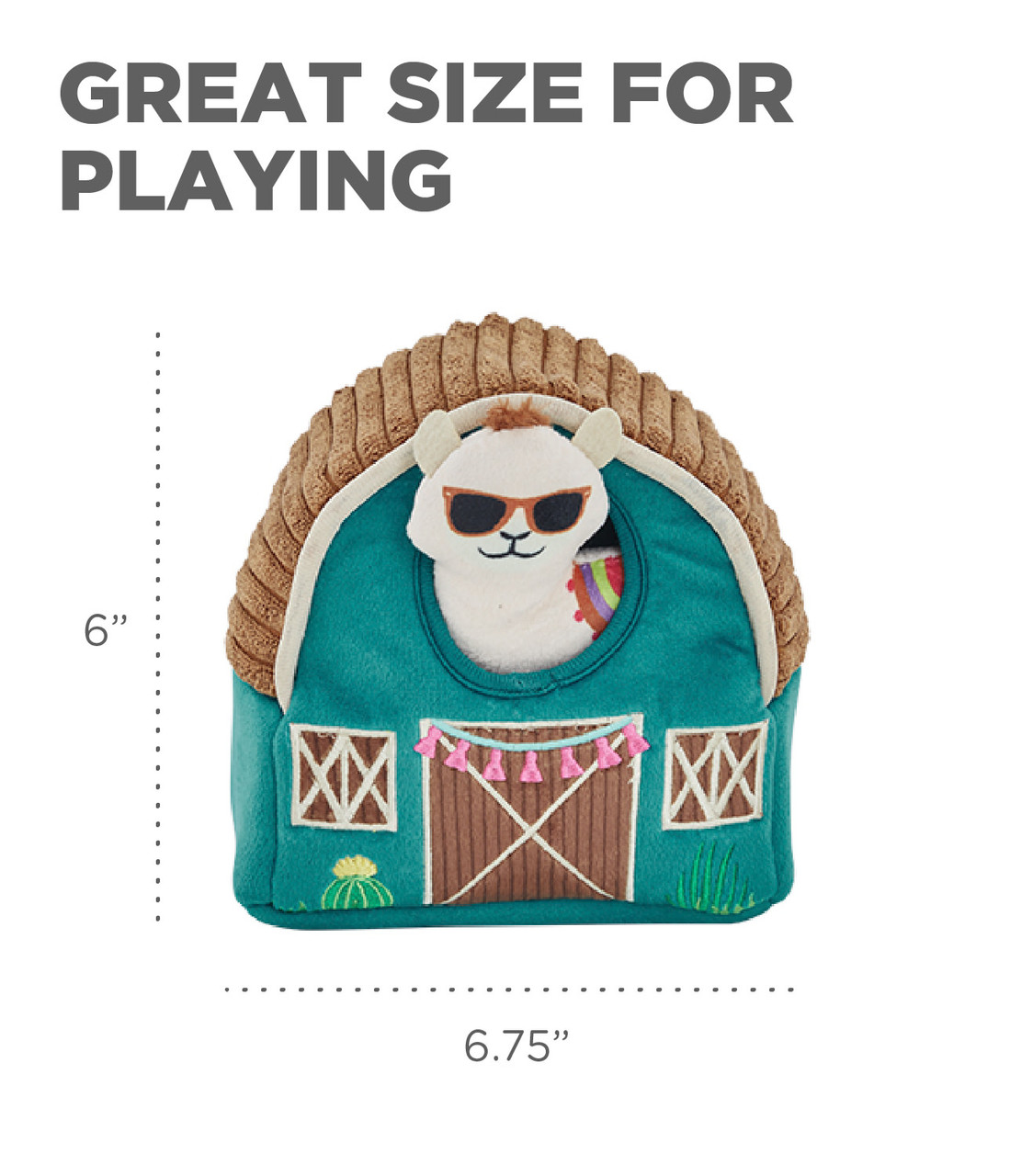 Hide A Llama Plush Dog Toy Puzzle, Multi - Image 4
