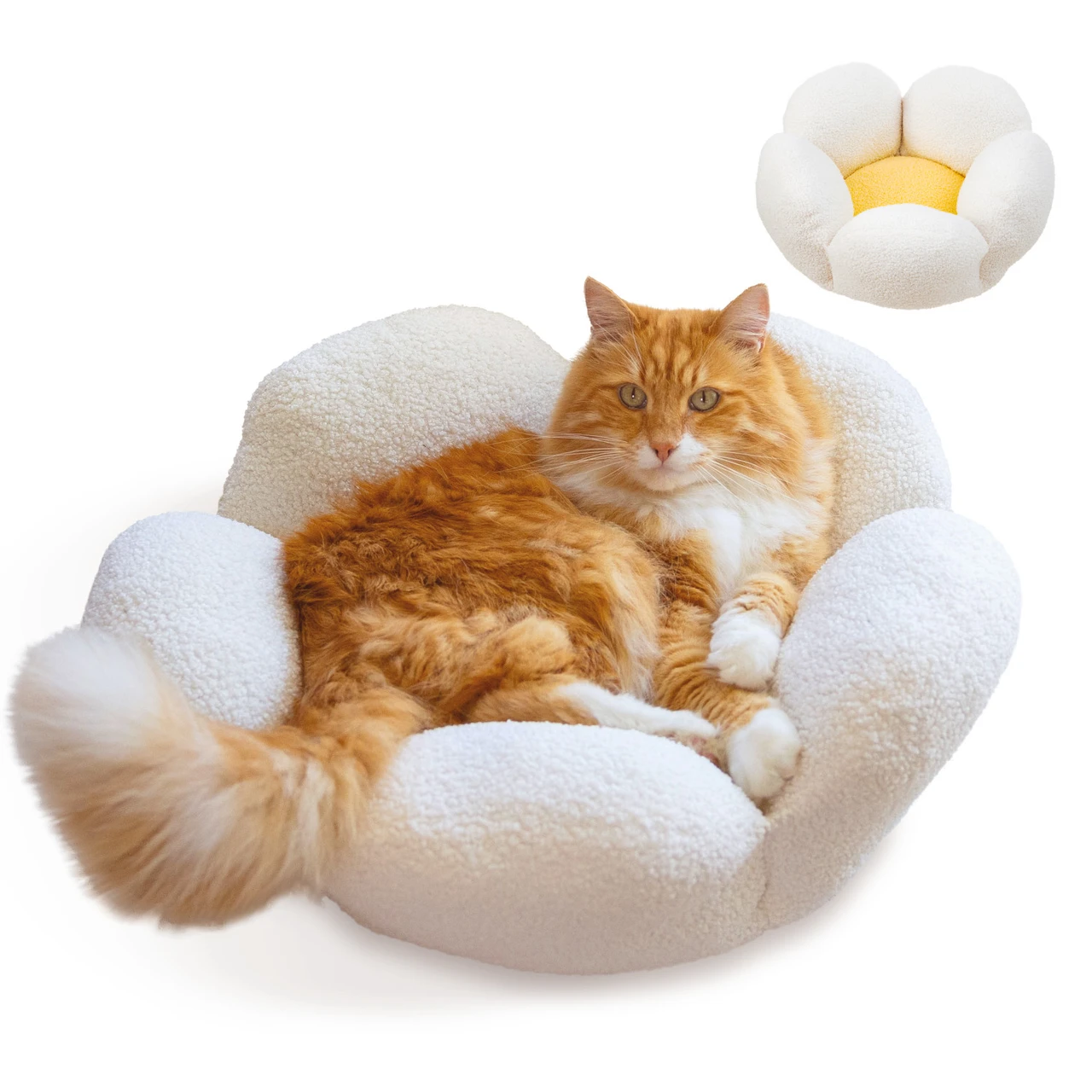 Purrfect Petals Cat Bed
