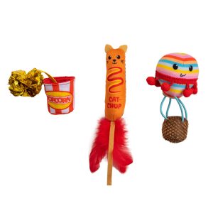 Pawrty Catnip Cat Toys - 3 Pack, Multi