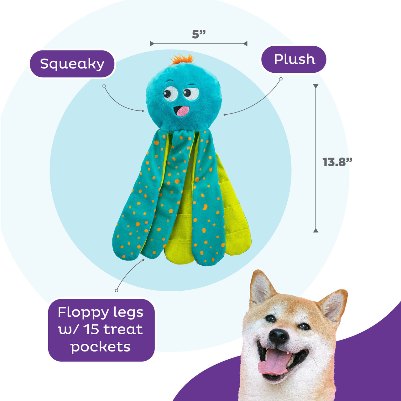 Silly Legz Interactive Plush Dog Puzzle, Blue - Image 3