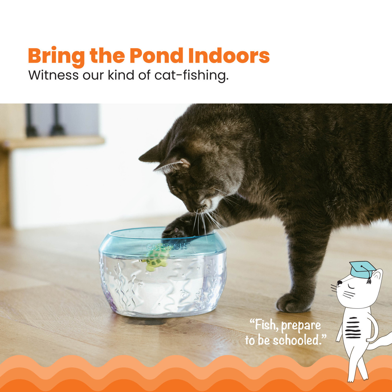 MEOW-SMERIZING™ Fish Bowl Cat Toy - Image 2