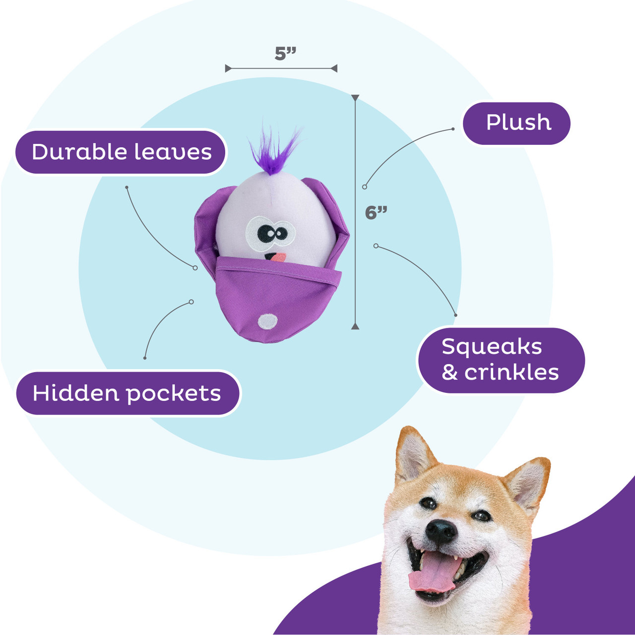 Hide N' Find Interactive Plush Dog Puzzle - Image 3