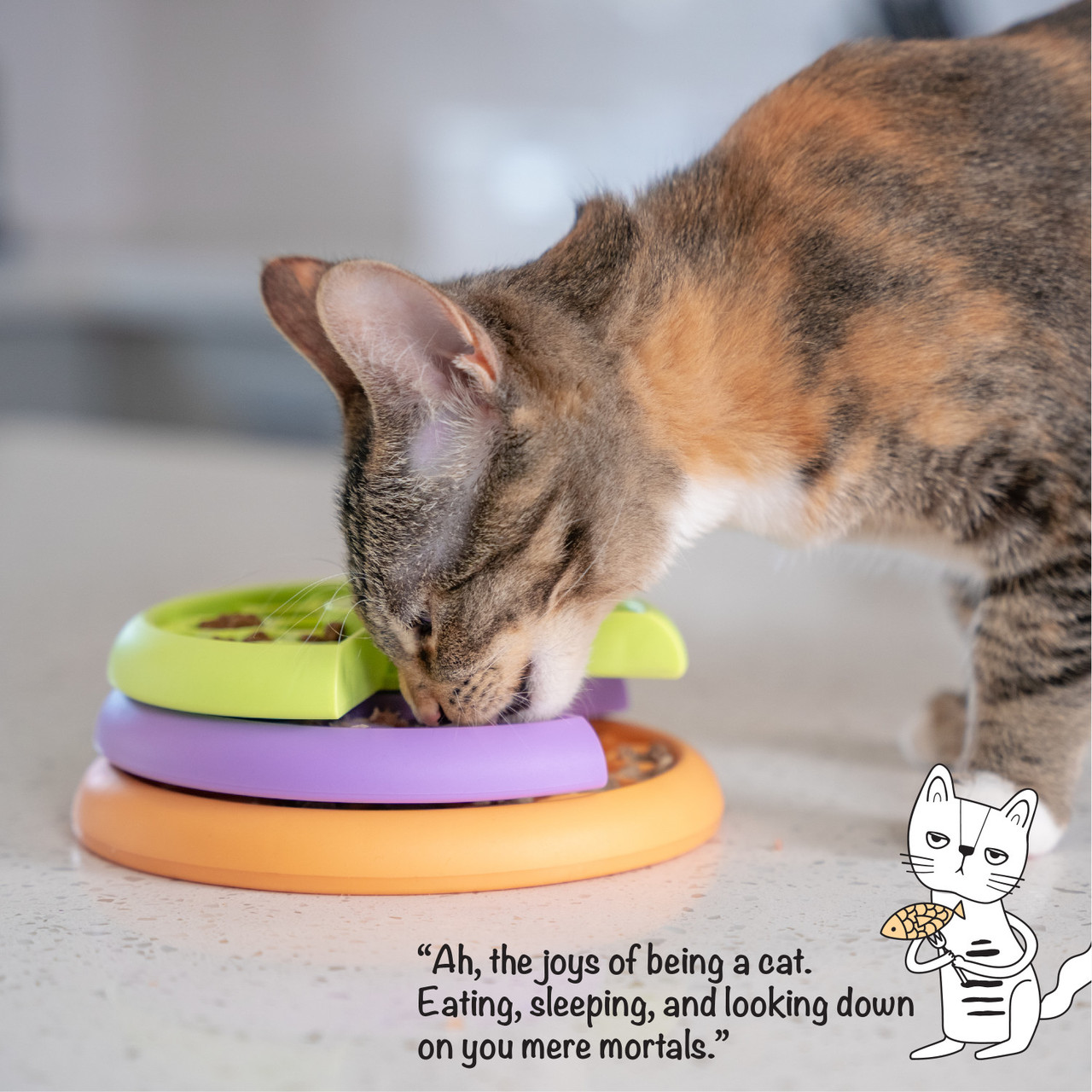 Kitty Lickin' Layers Cat Fun Feeder Treat Puzzle - Image 6