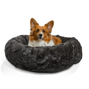 The Original Calming Lux Donut Dog Bed, Mink, 30X30
