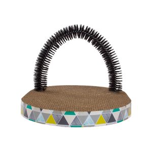 Scratch & Groom Cat Scratch Pad, Tan