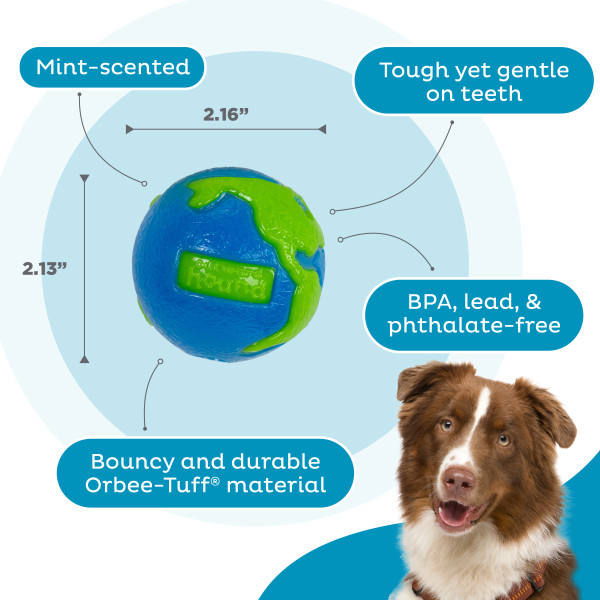 Orbee-Tuff Planet Ball Treat-Dispensing Dog Toy, Small - Image 3