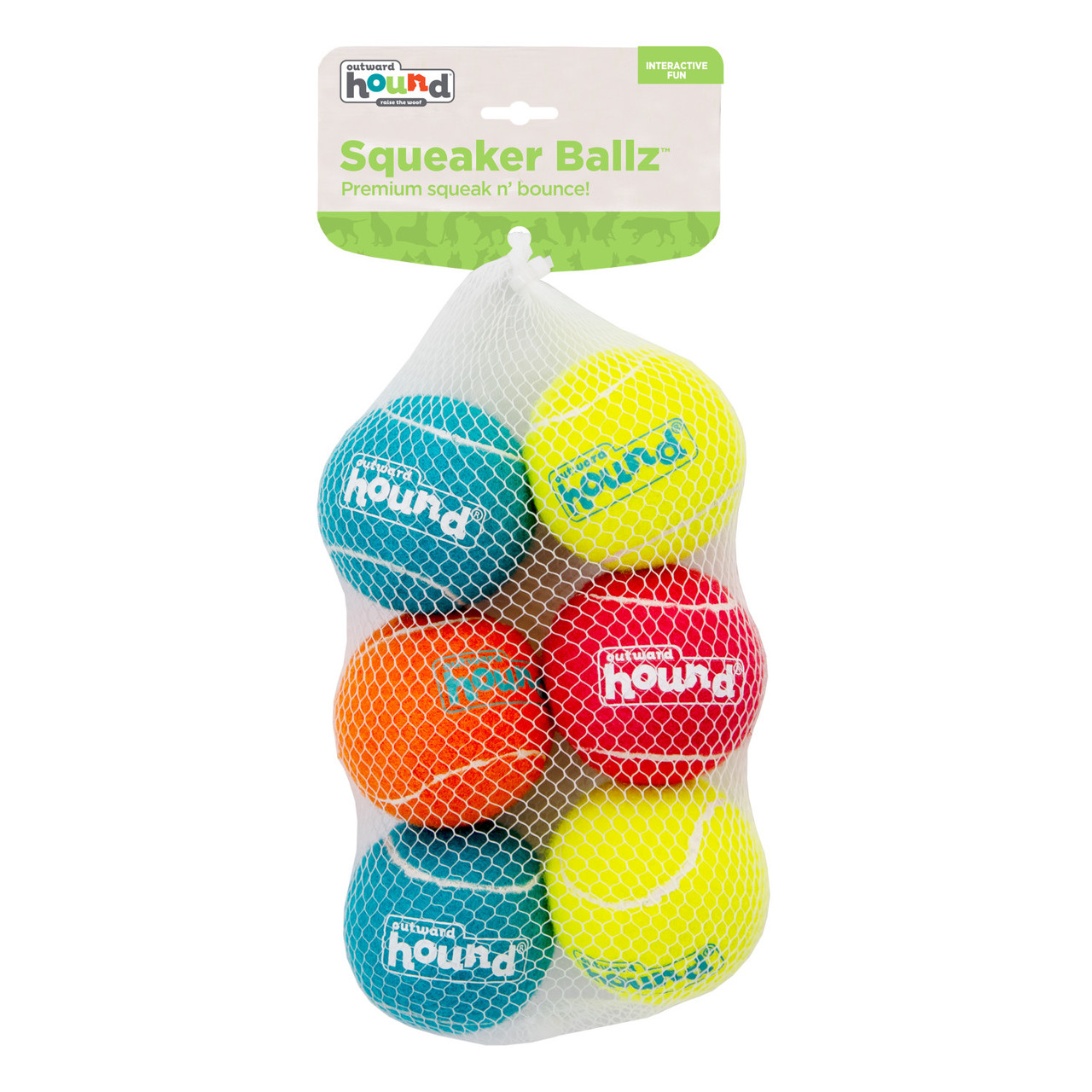 Squeaker Ballz Squeaky Tennis Balls, Medium - Image 8