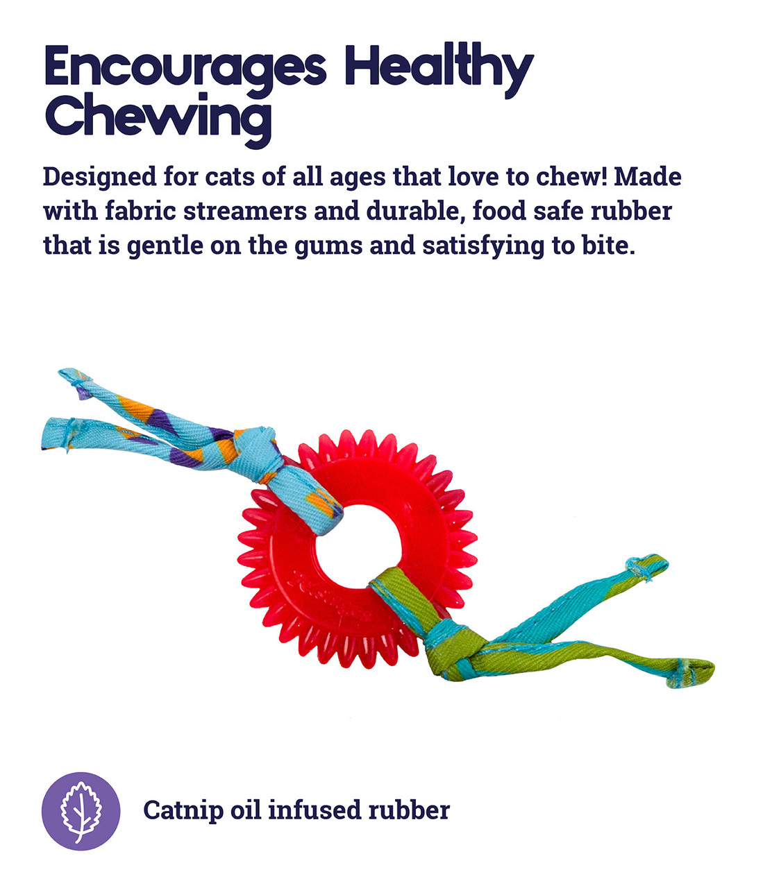 Dental Kitty Chew Wheel Cat Toy, Multi - Image 2