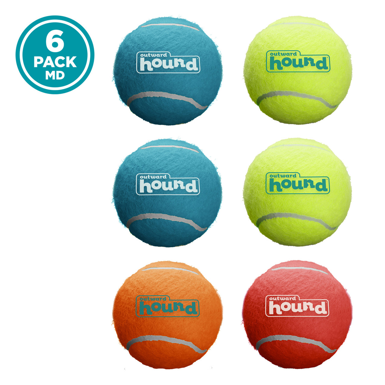 Squeaker Ballz Squeaky Tennis Balls, Medium - Image 6