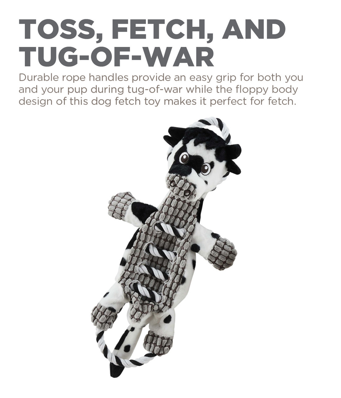 Ropes-A-Go-Go Interactive Plush Dog Tug Toy - Image 5