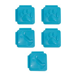 Replacement Tiles for Dog Puzzles - 5 Pack, Blue