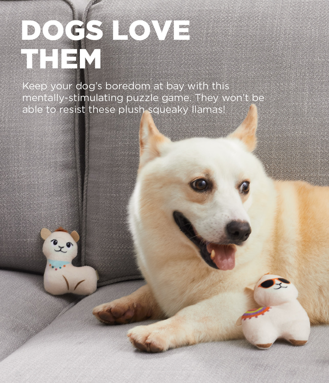 Hide A Llama Plush Dog Toy Puzzle, Multi - Image 2
