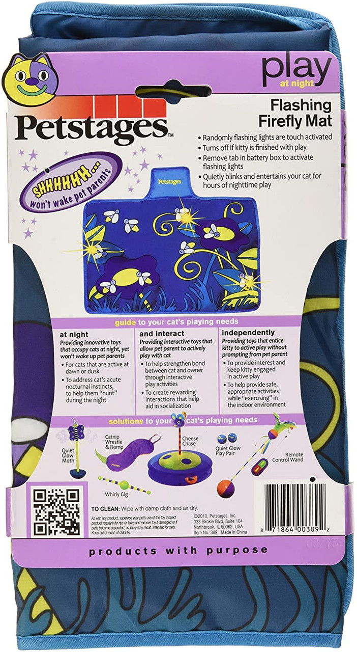 Flashing Firefly Mat Quiet Cat Toy, Multi - Image 7