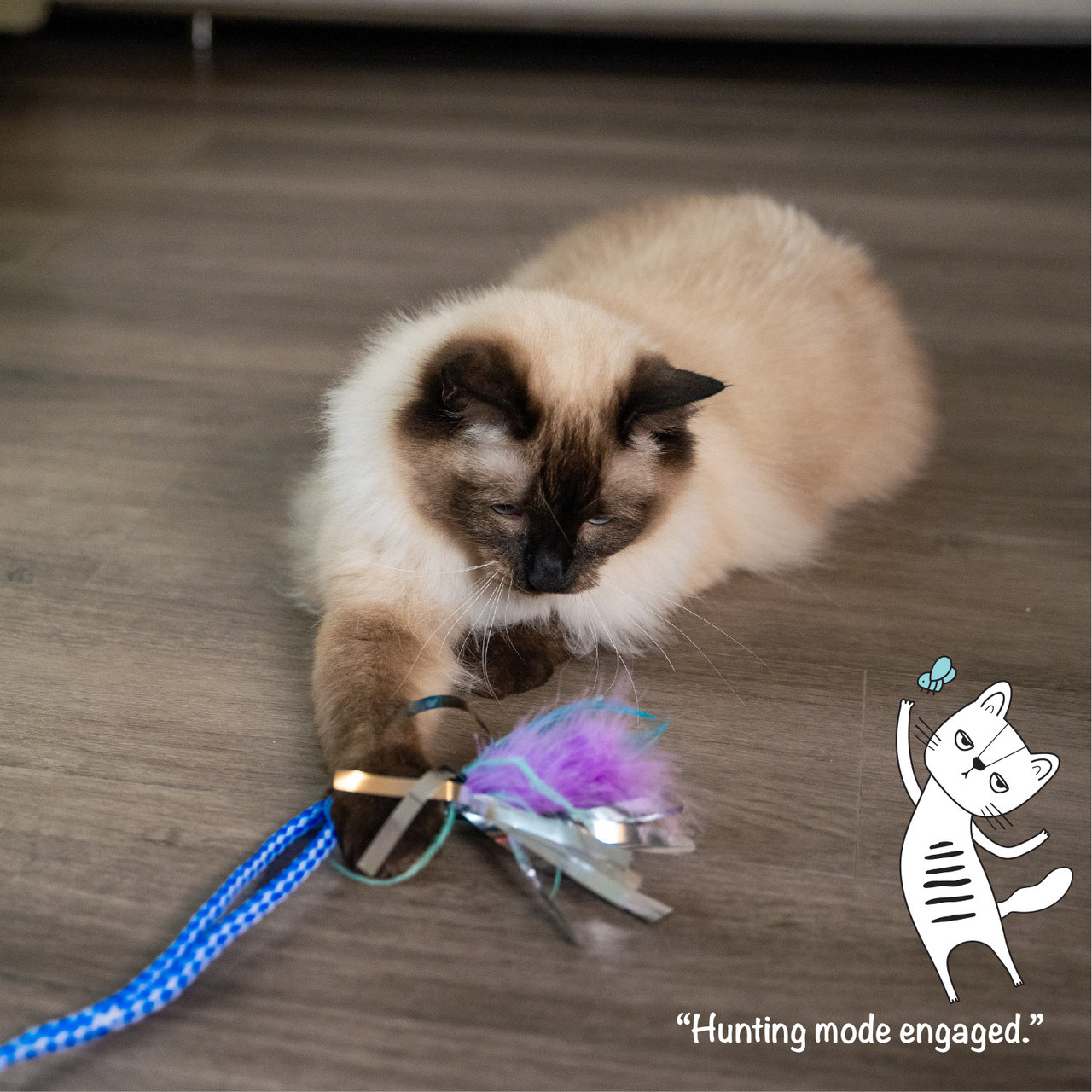 Tail Teaser Air Prey Interactive Cat Wand - Image 8