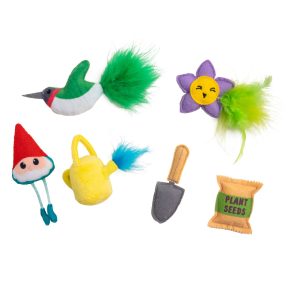 Garden Fur-ends Cat Toys - 6 Pack, Multi