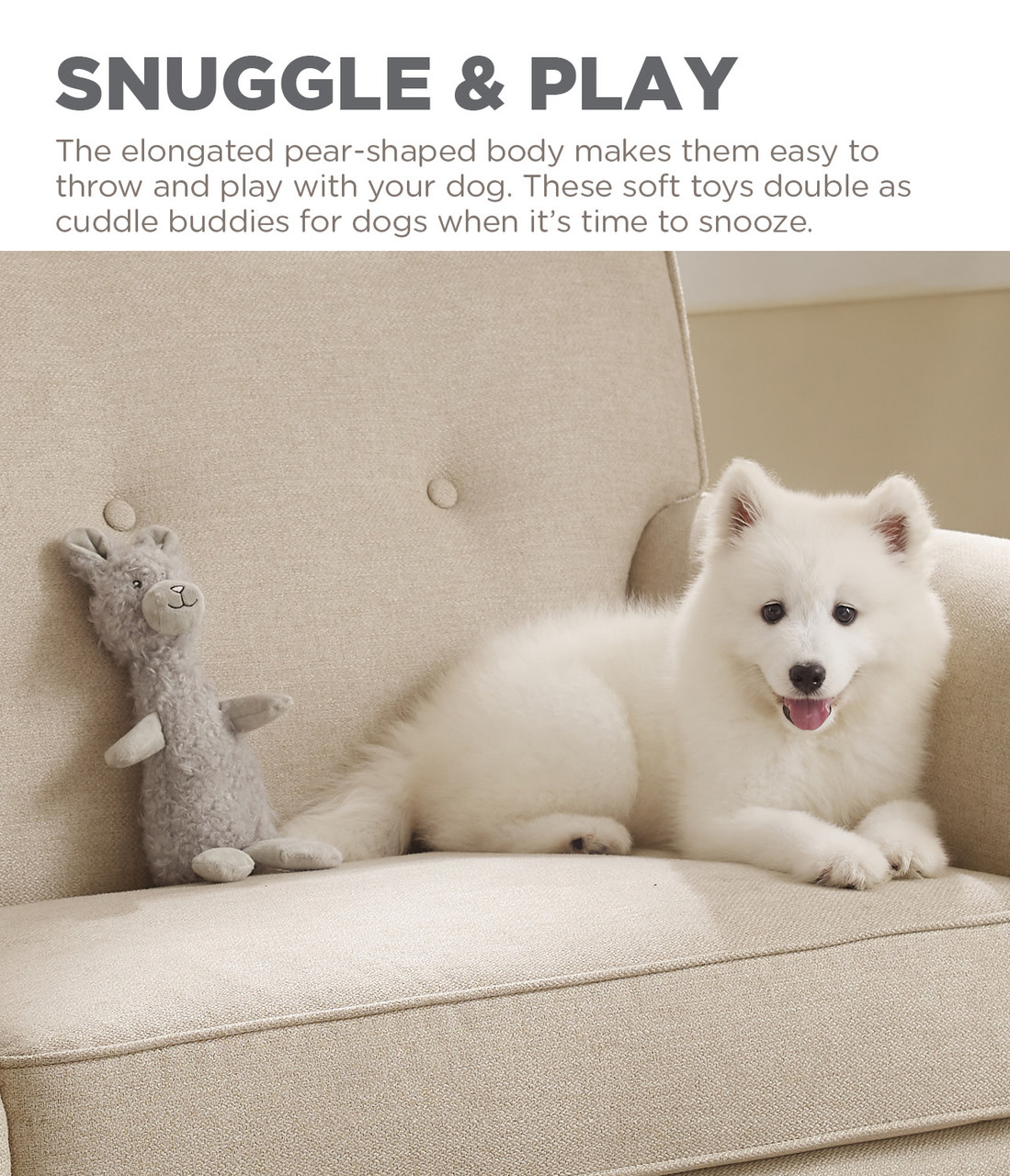 Scruffles Plush Dog Toy, Bunny - Image 10