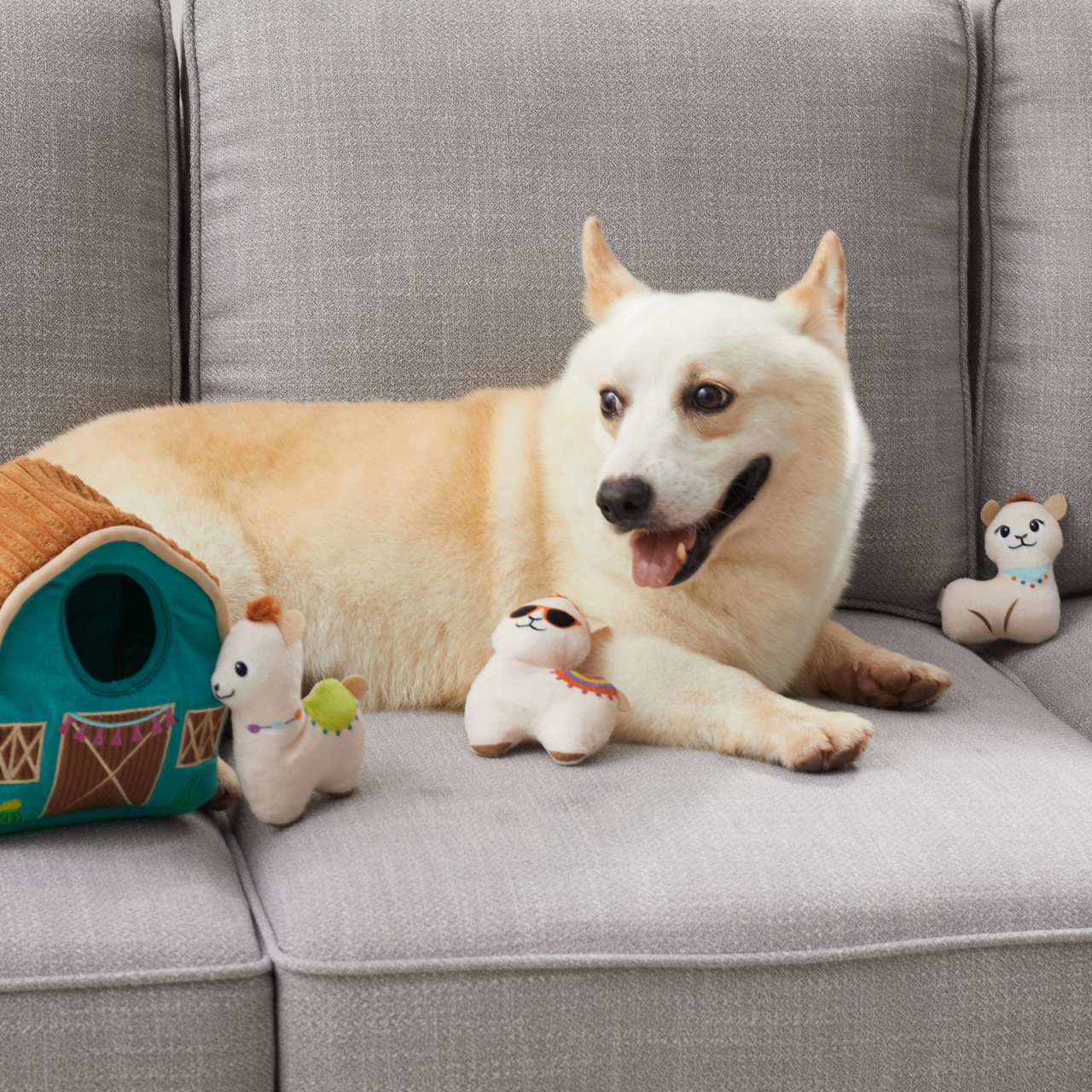 Hide A Llama Plush Dog Toy Puzzle, Multi - Image 5