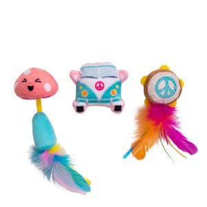 Festival Themed Catnip Cat Toys - 3 Pack, Multi