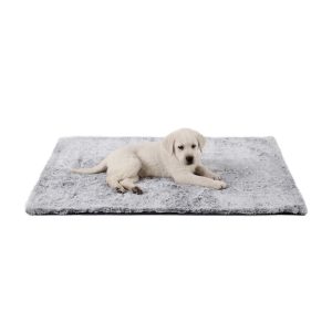 SnuggleSoft Faux Fur Pet Blanket, Grey, 30X40