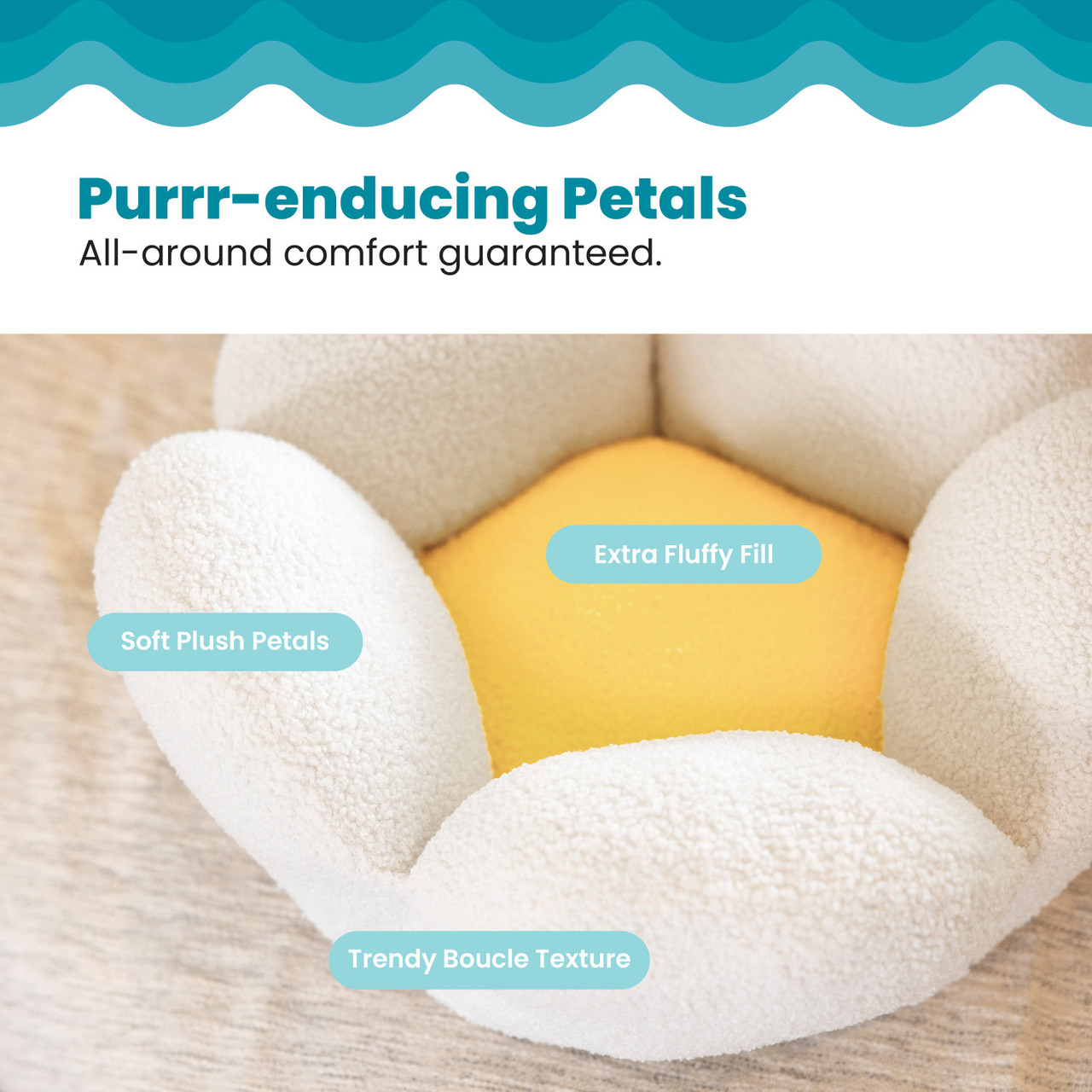 Purrfect Petals Cat Bed - Image 5