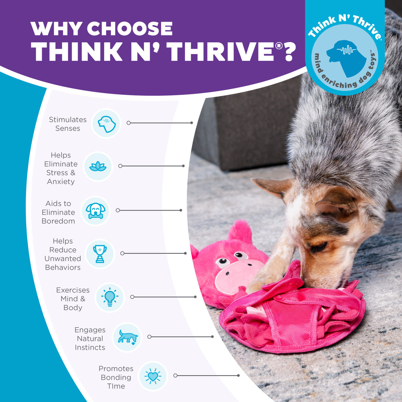 Snuffle Palz Interactive Plush Dog Puzzle and Snuffle Mat for Dogs - Image 12